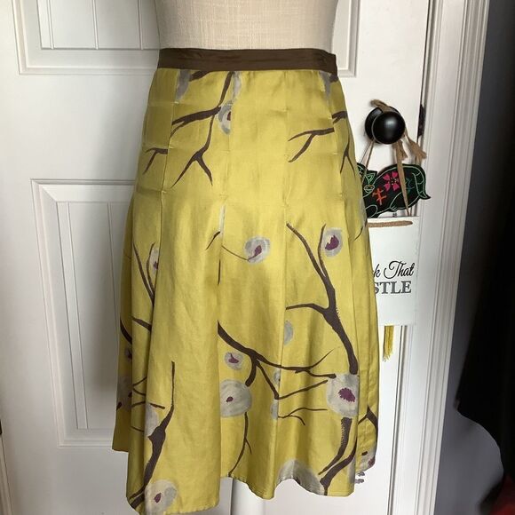 Hoss Intropia silk/linen blend skirt - Picture 3 of 4